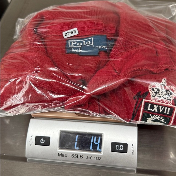 Polo Ralph Lauren Vintage Red Button Mock Neck Madison Ave Rugby - Picture 9 of 9